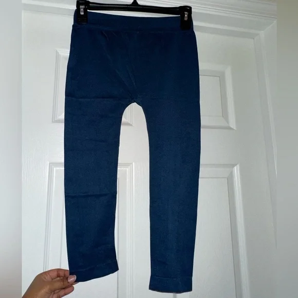 Denim Blue Capri Fashion Leggings​ - Picture 4 of 5